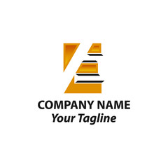 E monogram logo. E letter logo design vector illustration template. E logo vector. creative Letter E logo. E handwriting logo. letter E logo concept