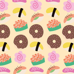 sweet pastry food kawaii style