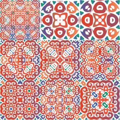 National ornamental patterns in the ceramic tiles.