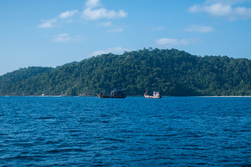 Thai fishing boat at Phangnga Bay, Thailand