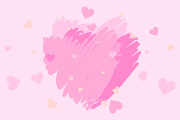 abstract background with hearts