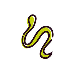 wild snake animal isolated icon