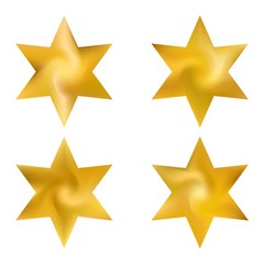 Kit of hexagram abstract backgrounds.