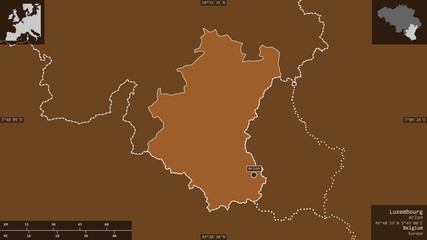 Obraz premium Luxembourg, Belgium - composition. Pattern