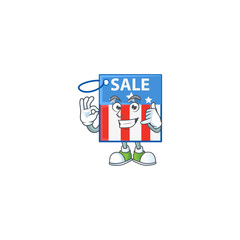 Call me funny USA price tag mascot picture style