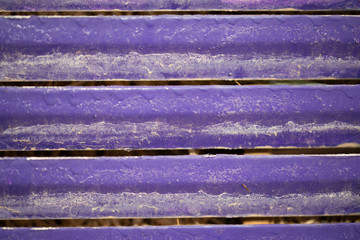 Dusty bright purple aluminium baars.