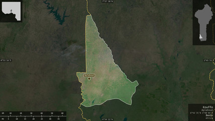 Kouffo, Benin - composition. Satellite