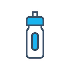 Sport bottle icon designed in filled outline style