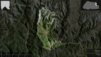 Yangtse, Bhutan - composition. Satellite