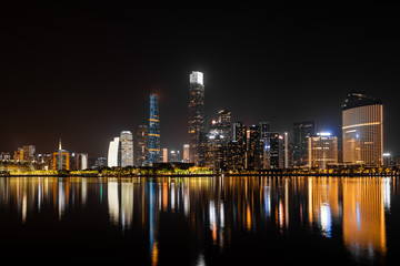 City night view of Guangzhou, China