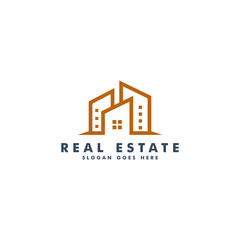 Real Estate logo, House, home icon design logotype vector for business construction