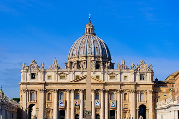 St. Peter's Basilica in Vatican City, the largest church in the world