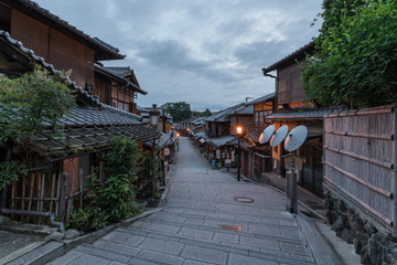 Ninenzaka and Sannenzaka ancient street view in the morning