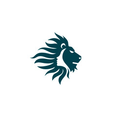 Lion girl logo vector