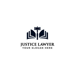Fototapeta premium Justice lawyer logo vector