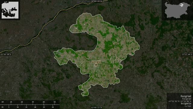 Razgrad, Bulgaria - composition. Satellite