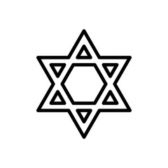 david star icon vector template