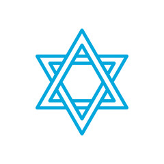 david star icon vector template