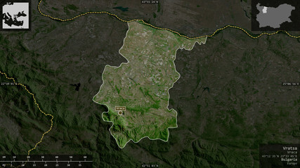 Vratsa, Bulgaria - composition. Satellite