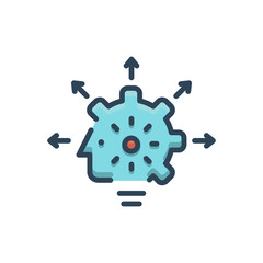 Color illustration icon for capabilities 