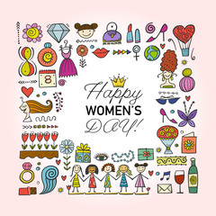 International Women s Day. Greeting card for your design