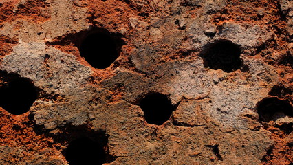  Old red clay brick