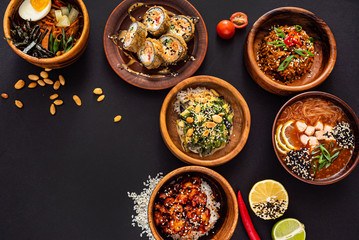 asian set on the table