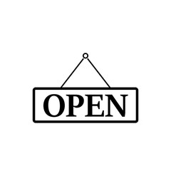 open close icon vector template
