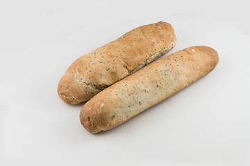 Loafs of wheat bread