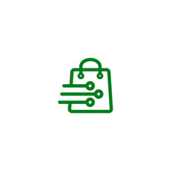digital shop icon symbol design vector illustration