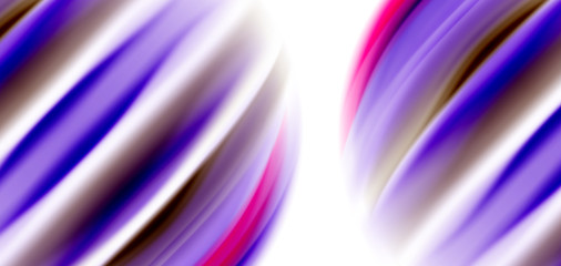 Silk smooth lines on white, liquid fluid color waves. Vector Illustrations For Wallpaper, Banner, Background, Card, Book, Illustration, landing page, cover, placard, poster, banner, flyer, design