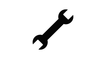 Wrench and screwdriver icon. One of set web icons