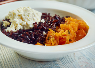 Risotto Nero with Squash