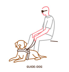 Guide dog icon