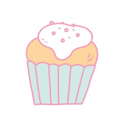 カップケーキ　イラスト