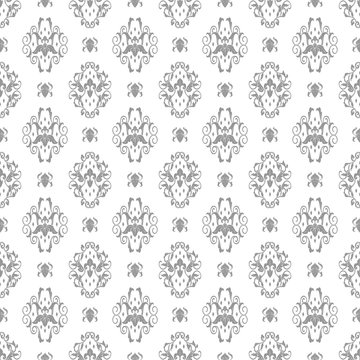 Damask seamless pattern background Royalty Free Vector