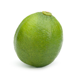 Fresh lime isolated on white with clipping path.