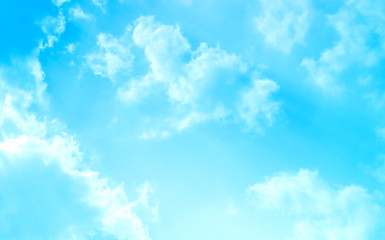 blue sky with beautiful natural white clouds