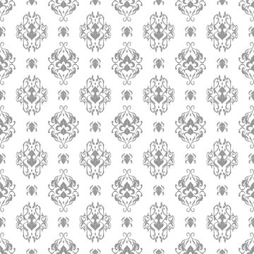 Damask seamless pattern background Royalty Free Vector