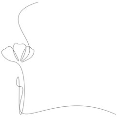 Flower border design vector illustration