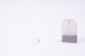 Naklejka premium tea bag on a white background