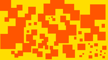Creative  Abstract background design beautiful Yellow and orange square.