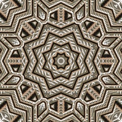 Fancy Gold Embossed Seamless Pattern