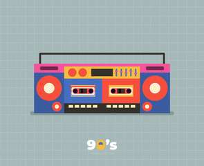 90s decade icon vector illustration design