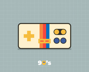 Fototapeta premium 90s decade icon vector illustration design