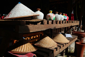 Traditional farmer's hat made out of bamboo