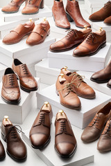 Collection of classic boots and shoes