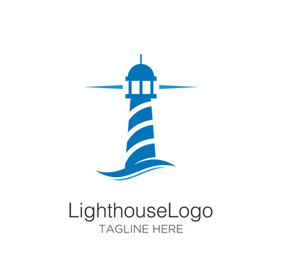 Light house logo vector design template