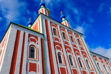 Fototapeta na wymiar Sanaksar monastery of the Nativity of the Mother of God in Temnikov, Republic Mordovia, Russia