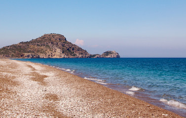 Afandou beach,  Mediterranean Sea, Rhodes, Greece